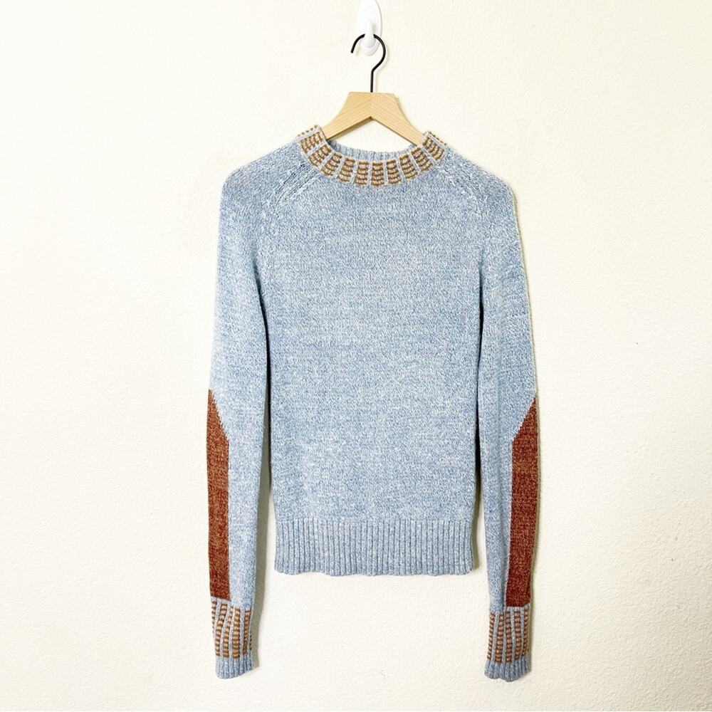 Land of Distraction Blue Pullover Sweater Crewneck Womens Size S‎